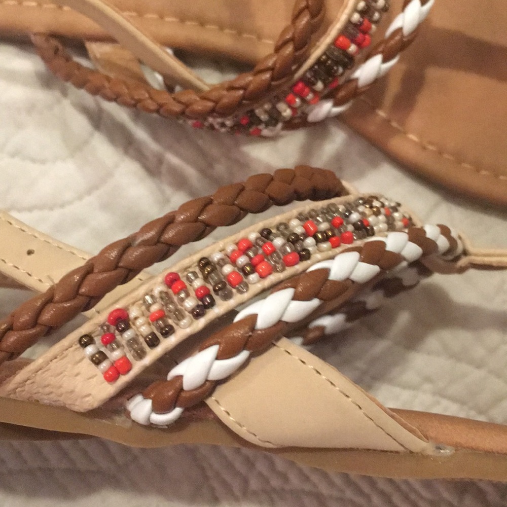 New Qupid beaded rope sandals size 10 - Picture 2 of 3